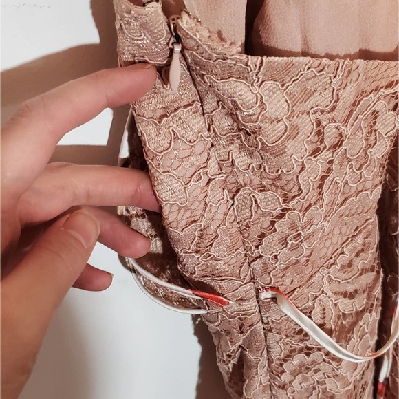 Sachin + Babi SPRING 2017 READY-TO-WEAR Romantic Pink Floral & Lace Dress - Picture 11 of 16